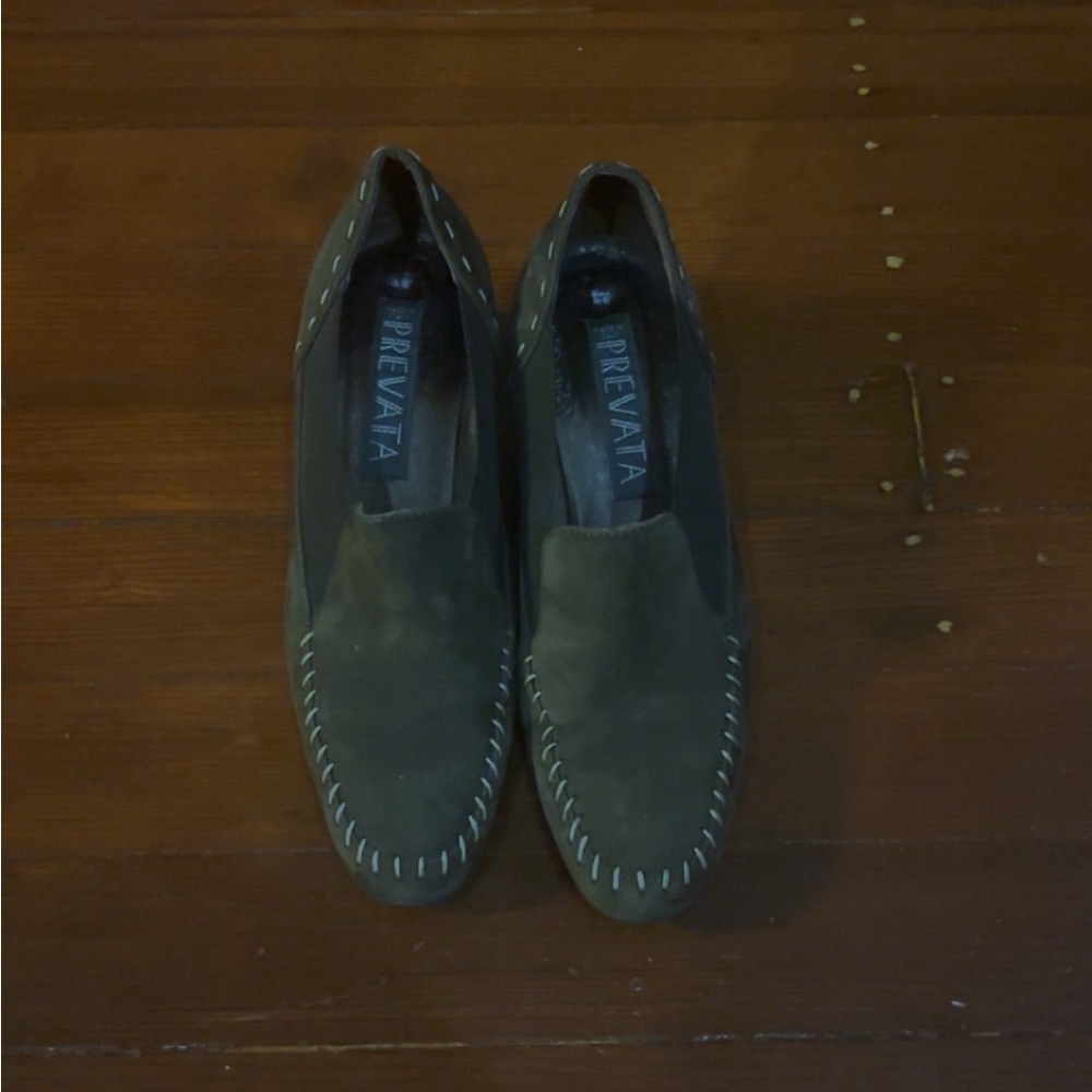 Prevata  Women's Brown Slip-On Wedges size 6 B-medium width